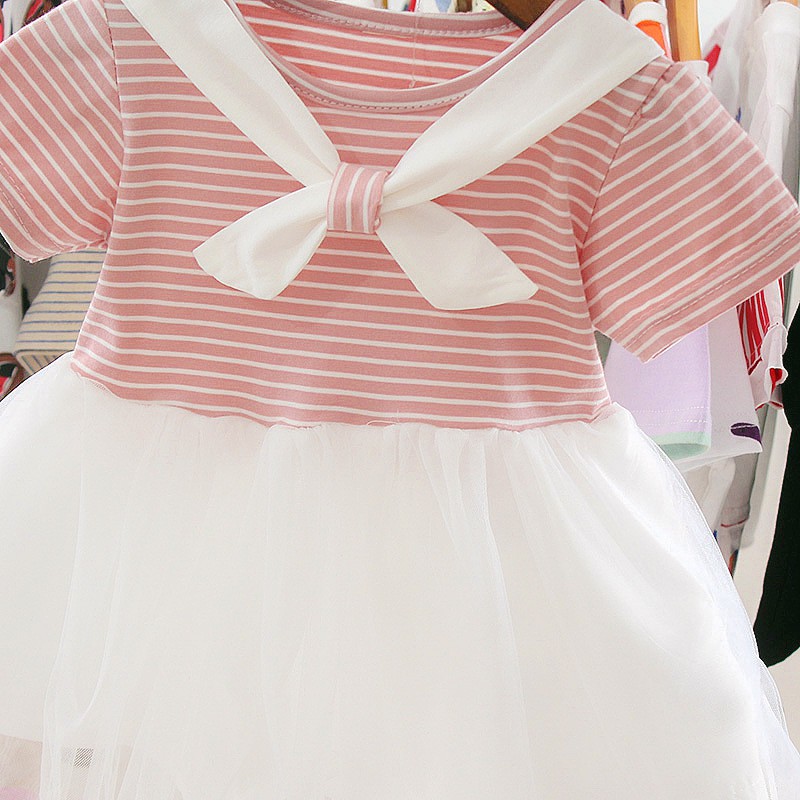 Váy bé gái, đầm bé gái họa tiết xinh thời trang cho bé từ 1 tháng đến 2 tuổi VAY133