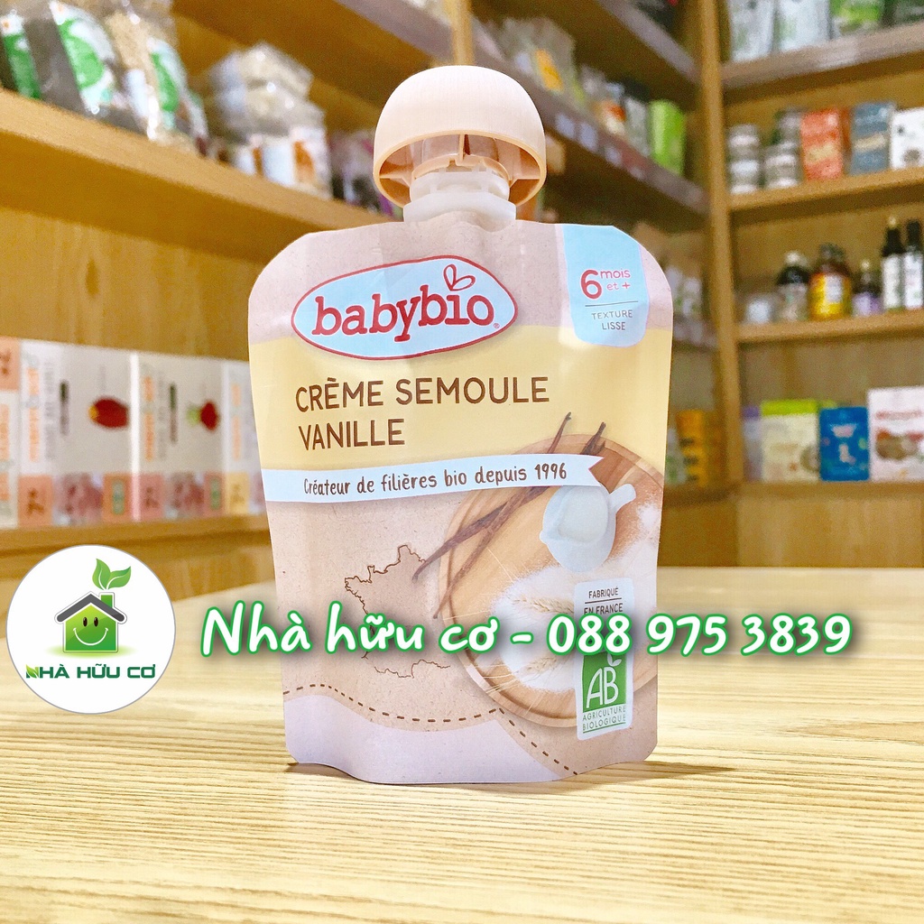 VÁNG SỮA hữu cơ cho bé vị cacao Babybio 85g (≥ 8 tháng)  - Date: 10/2023 - Nhà hữu cơ