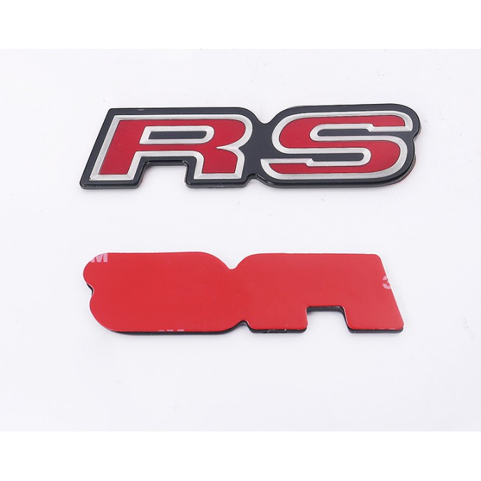 Miếng dán logo RS có đèn led trang trí cho xe hơi GRILL Audi Honda Jazz