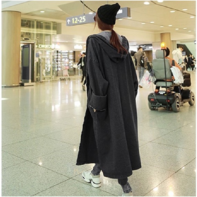 Áo khoác măng tô blazer dài