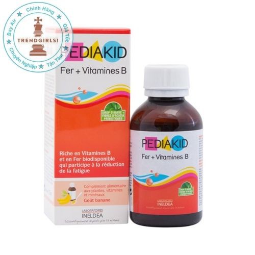 Pediakid Fer + Vitamines B - Bổ sung sắt và vitamin nhóm B (125ml)