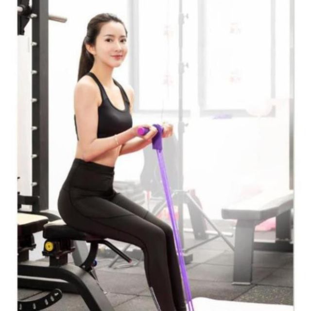 [Freeship] Dây Tập Thể Dục Cao Su 4 Ống Đàn Hồi - Dây Tập Gym Đa Năng