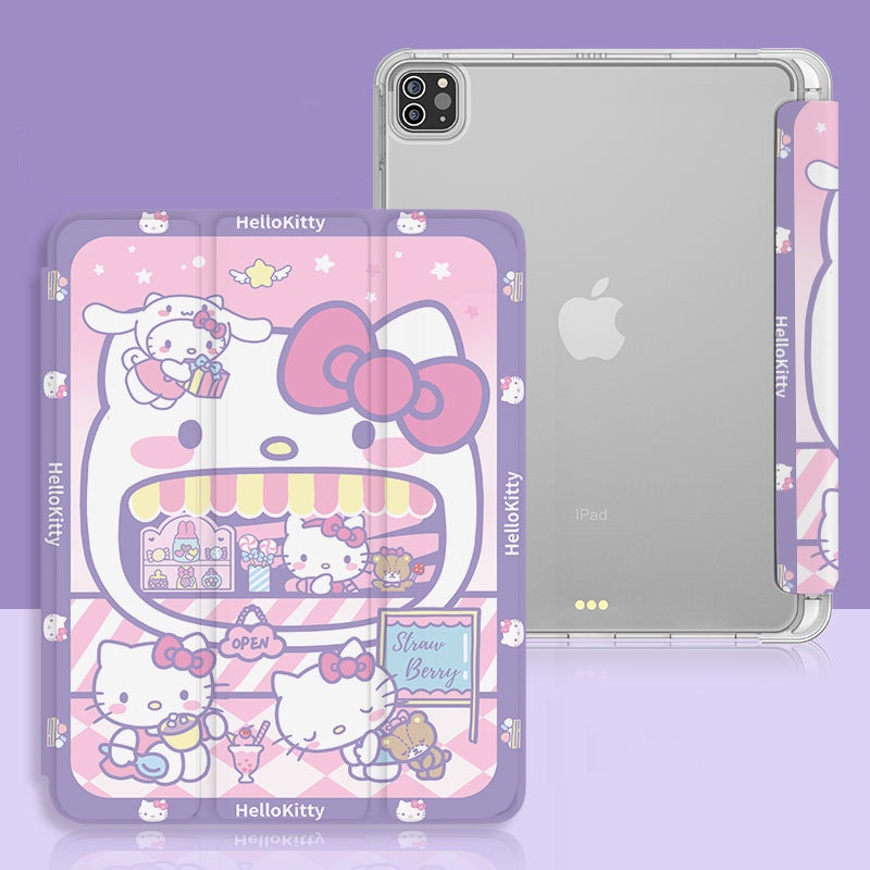 Ốp bảo vệ máy tính bảng bằng TPU mềm họa tiết hoạt hình xinh xắn cho iPad 10.2" GEN7/8/9 Pro11" 12.9" Air3