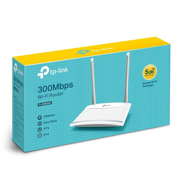 Bộ phát WiFi-Router WiFi TPlink TL-WR 820N chuẩn N tốc độ 300Mbps hàng chính hãng phân phối