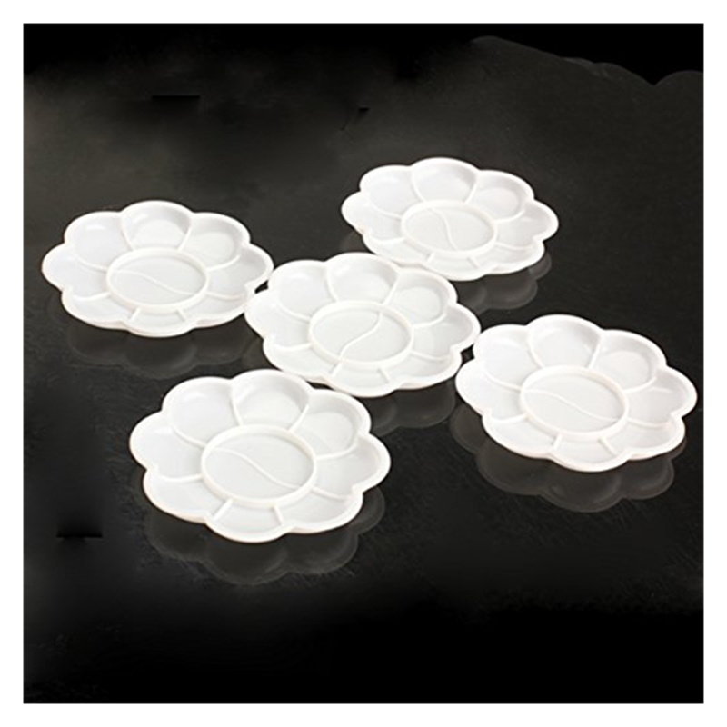 Set 5 Đĩa Nhựa Trộn Màu Vẽ Tranh Chuyên Dụng