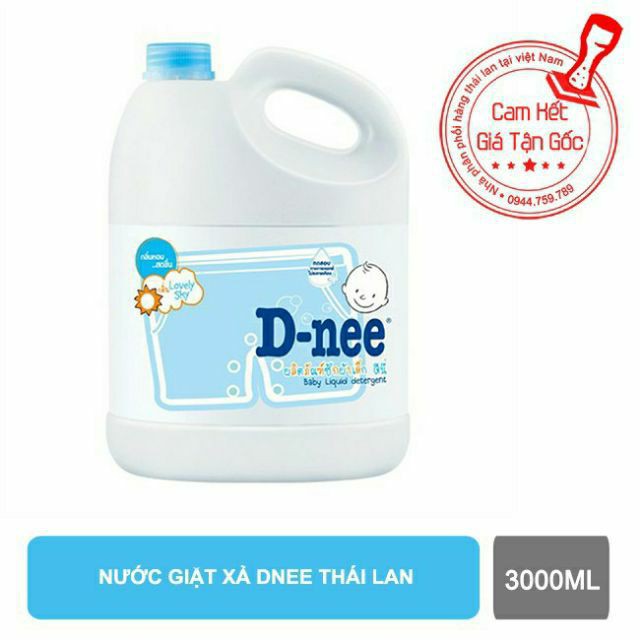 [GIÁ SỈ] Nước giặt em bé Dnee Thái Lan can 3000ml (Đủ màu)