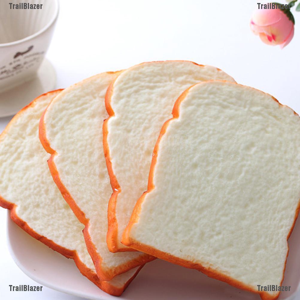 1 Bánh Mì Đồ Chơi Bóp Tay Mềm, Dẻo, Chậm Tăng, Giúp Thư Giãn Đầu Óc Hình Lát Bánh Mì, Món Quà Tặng Trẻ Em