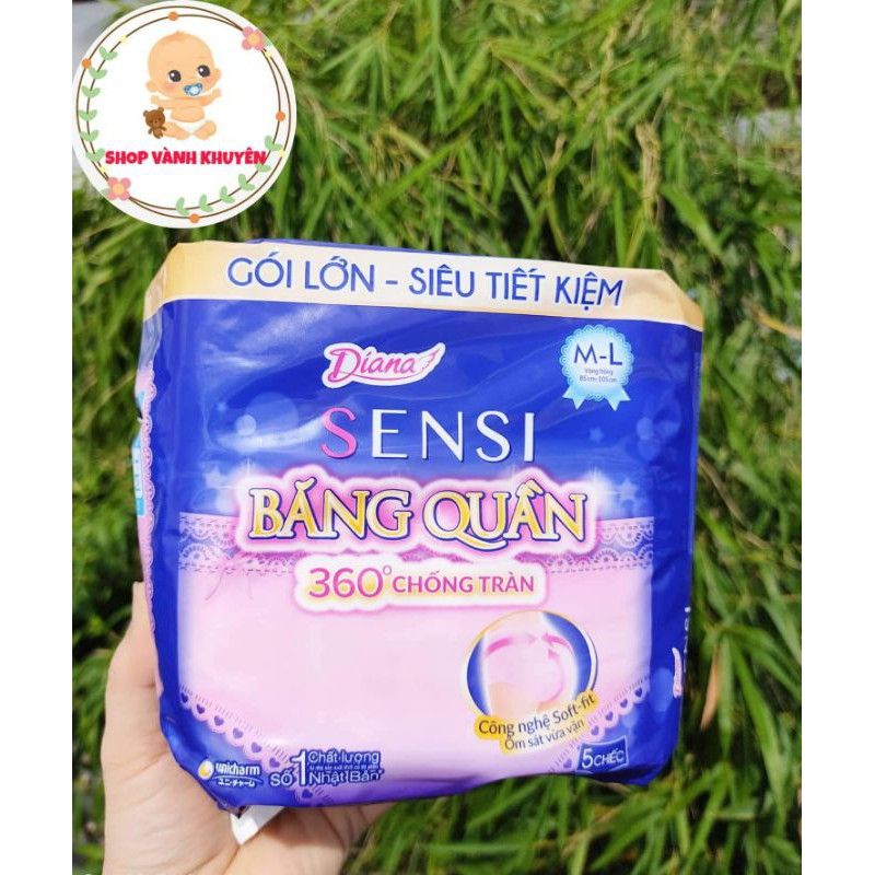 BĂNG ĐÊM DẠNG QUẦN DIANA/KOTEX SIZE M-L - GÓI 2 MIẾNG/5 MIẾNG