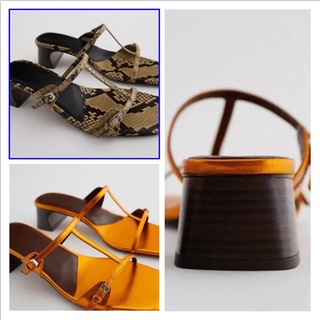 (Hàng order ). Guốc Zara 2 màu da rắn + cam 💖💖