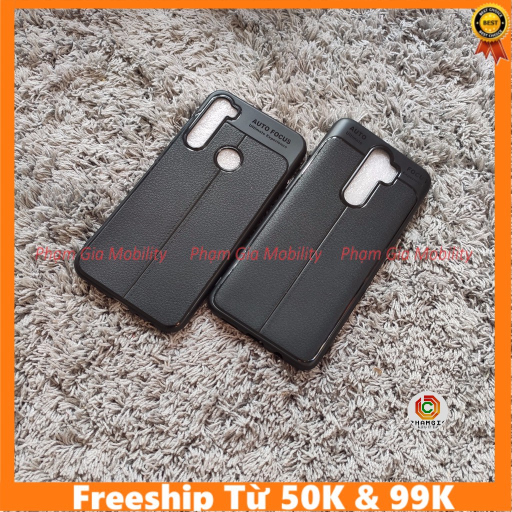 Ốp lưng giả da Auto Focus cho Xiaomi Redmi Note 8 Note8pro