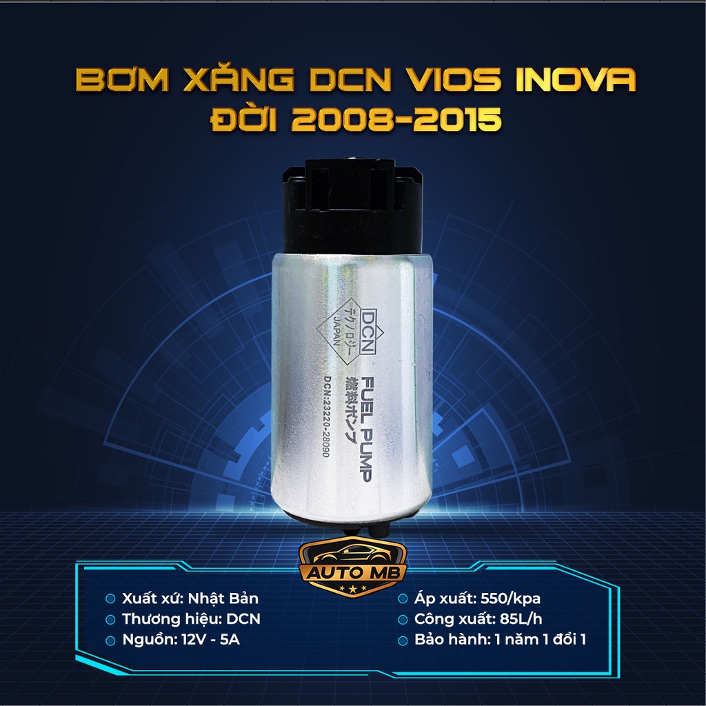 Bơm xăng DCN Nhật Bản mã C810 cho xe ô tô Toyota Innova - AUTO MB