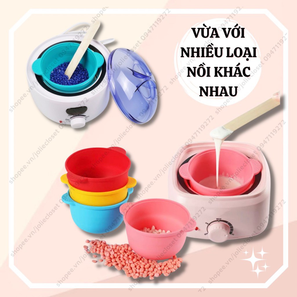 Chén silicon nấu sáp wax lông chịu nhiệt cao, chén nấu sáp chống dính silicon làm sạch dễ dàng