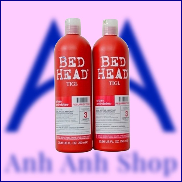 Bộ gội xả TIGI Haircare Bed Head Rehab for Hair Shampoo and Conditioner 750 ml (ĐỎ)