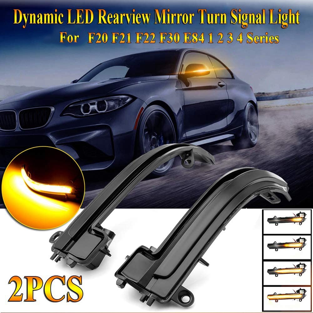 Đèn LED Xi Nhan Gắn Gương Chiếu Hậu Cho Xe Hơi BMW F20 F21 F22 F30 E84 1 2 3 4 Series