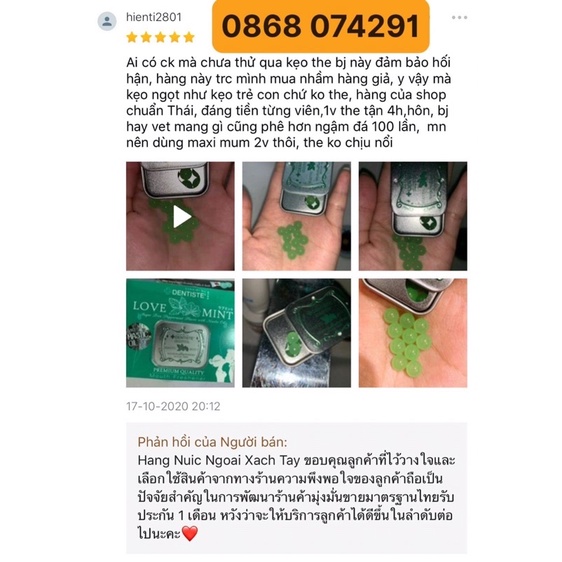 [CHỈ BÁN HÀNG THÁI] VIÊN NGẬM B.J BAC HA MÁT THÁI LAN [SẴN][FREESHIP][CHE TEN KHI GIAO][CỰC ĐA] | BigBuy360 - bigbuy360.vn