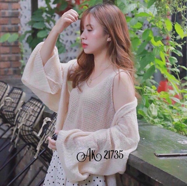 ÁO KHOÁC CADIGAN LEN PHONG CÁCH ULZZANG DÀNH CHO NŨ QUẢNG CHÂU MS90100