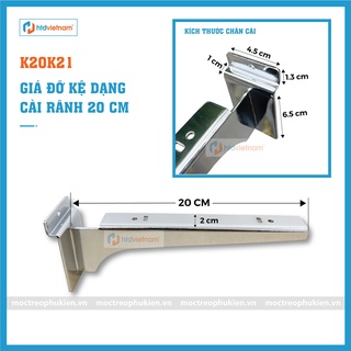 Tay đỡ kệ cài rãnh K20K21 - TAY ĐỠ GIÁ KỆ THÉP CHUYÊN DỤNG