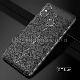 Ốp lưng Xiaomi Redmi Note 5 Pro silicon giả da, chống sốc Auto Focus