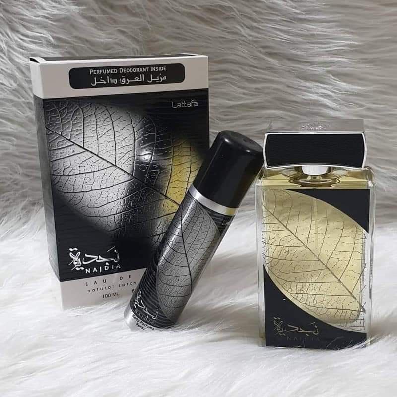 Nước hoa Dubai Najdia Lattafa ( chiếc lá) 100ml dành cho nam hương thơm tươi mát, thanh khiết, trẻ trung, năng động