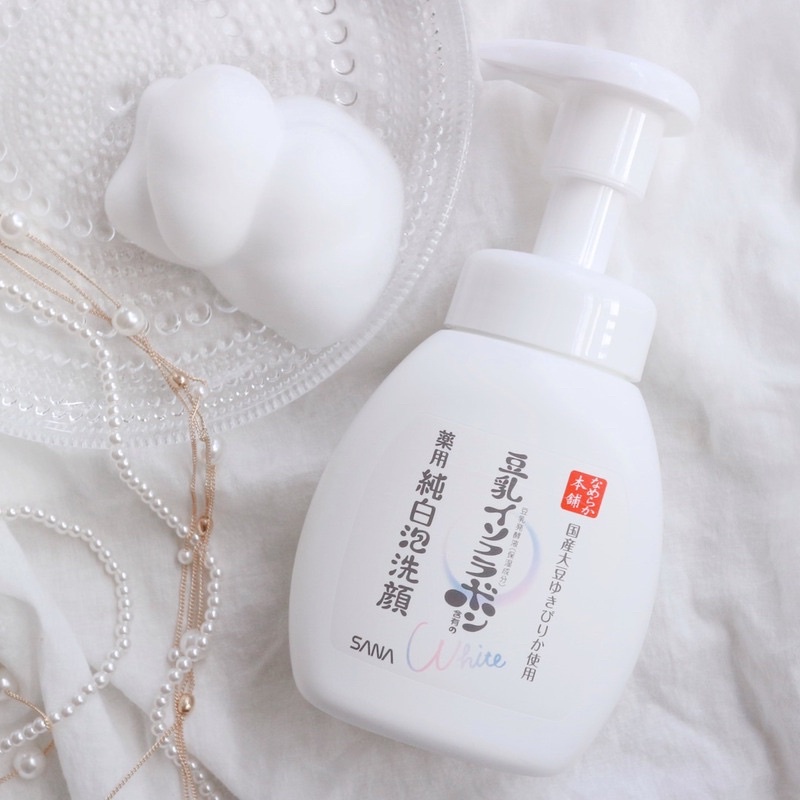Sữa rửa mặt bọt SANA WHITE - nội địa Nhật