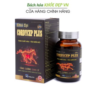 Mãnh lực Cordycep Plus Đen tăng cường sinh lý nam, bổ thận tráng dương - 30 viên