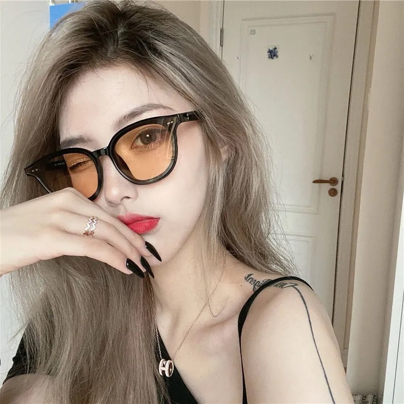 Kính Mát Gọng Vuông Nhiều Màu Sắc Phong Cách Cổ Điển Thời Trang Cho Nữ