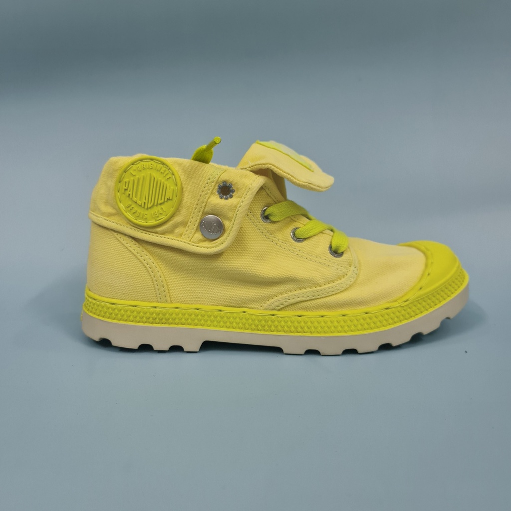 Giày Palladium nữ cổ gập xanh neon