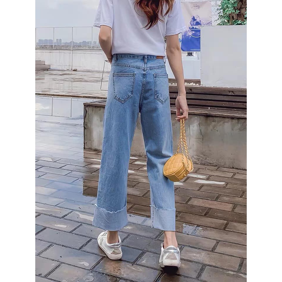 Quần Jean nữ ống rộng - Hàng cao cấp xuất khẩu Việt Nam | BigBuy360 - bigbuy360.vn