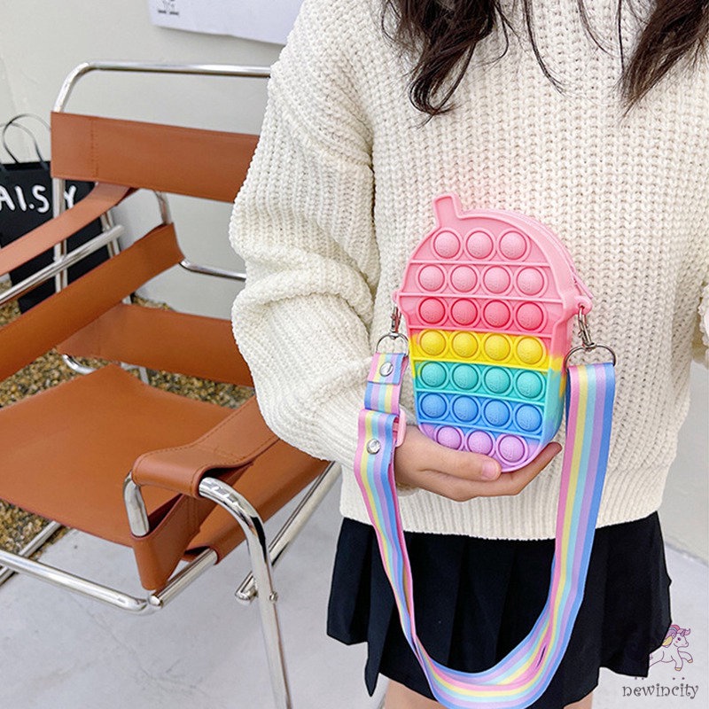 Túi đeo chéo kiểu dáng hoạt hình xinh xắn nhiều kiểu tùy chọn dành cho bé gái