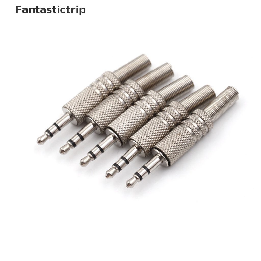 Set 5 Đầu Nối Jack Cắm Âm Thanh 3.5mm 3 Cực Chuyên Dụng