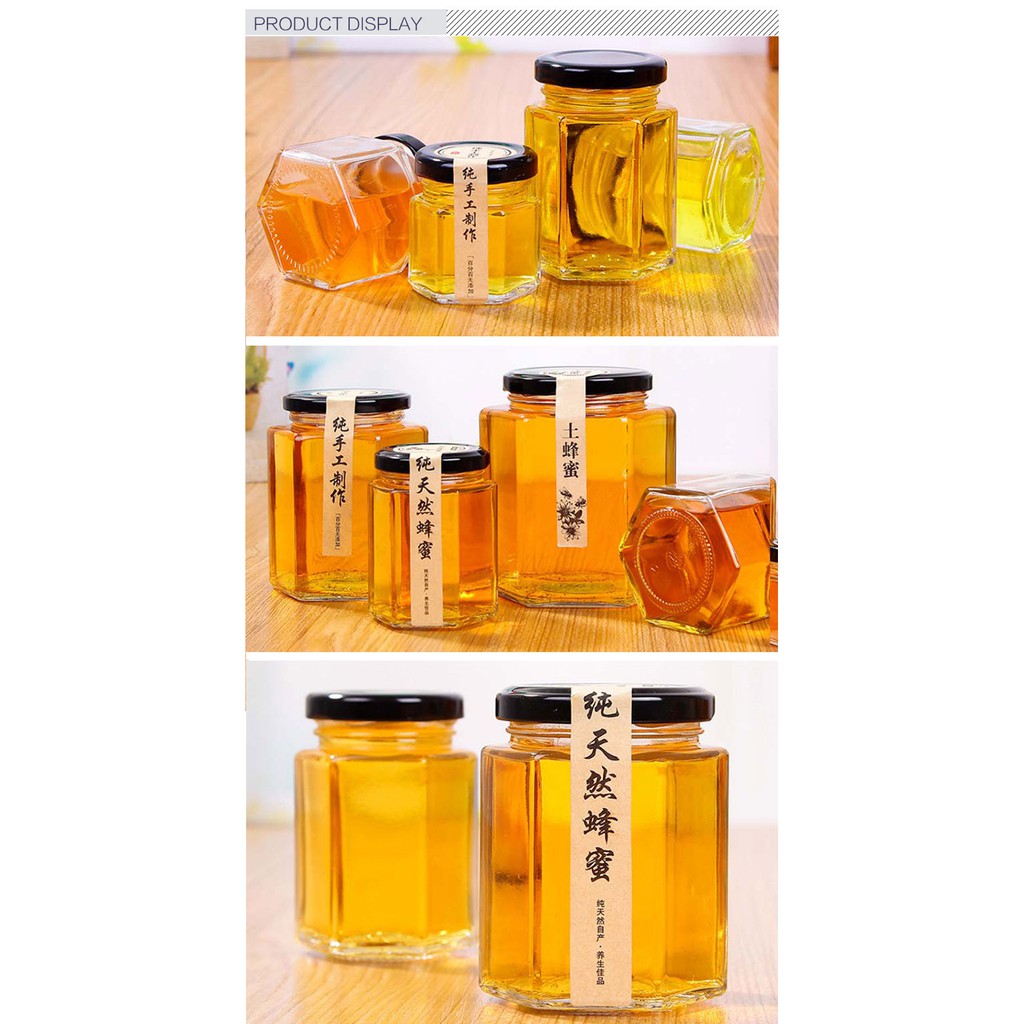 SET 5 HŨ THỦY TINH LỤC GIÁC 180ML | BigBuy360 - bigbuy360.vn