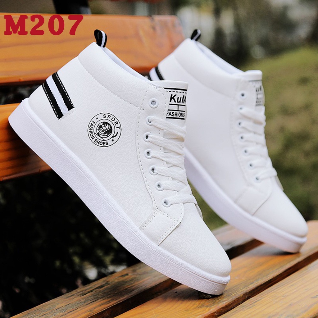 Giày sneaker cao cổ trắng FREESHIP ĐƠN TỪ 99K