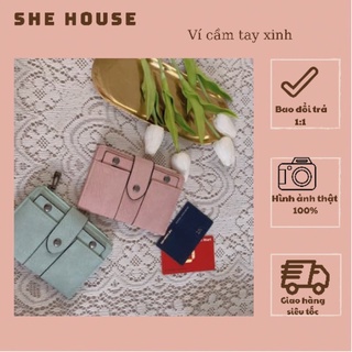 Ví cầm tay nữ   [𝐌𝐀̂̃𝐔 𝐌𝐎̛́𝐈 𝐍𝐇𝐀̂́𝐓 . Thiết kế ví thời trang , chất da cao cấp . Cảm kết chất lượng như hình