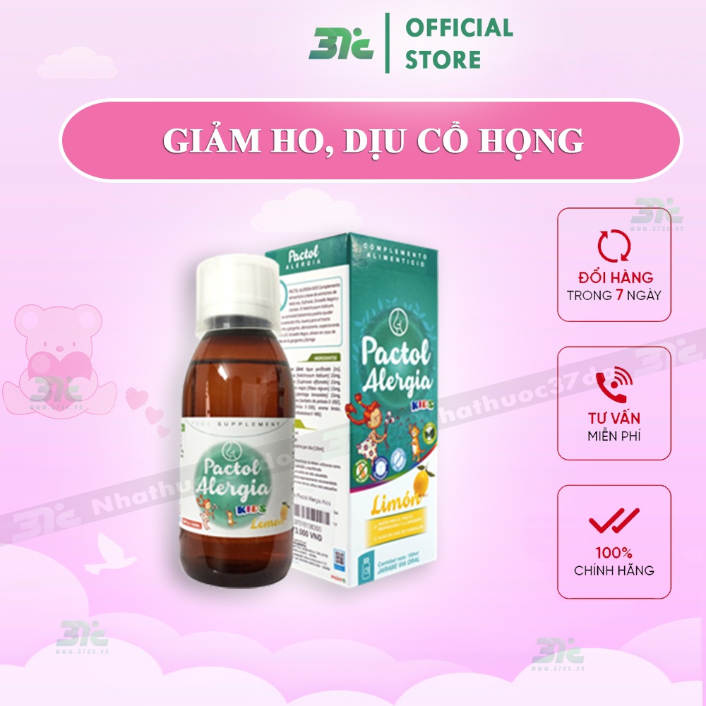 Pactol Alergia KIDS - siro giảm ho, dịu họng, long đờm cho trẻ nhập khẩu Tây Ban Nha