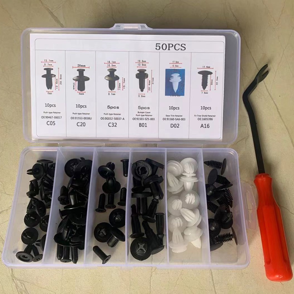 Set 100 Đinh Tán Phụ Tùng Cao Cấp Cho Xe Ô Tô