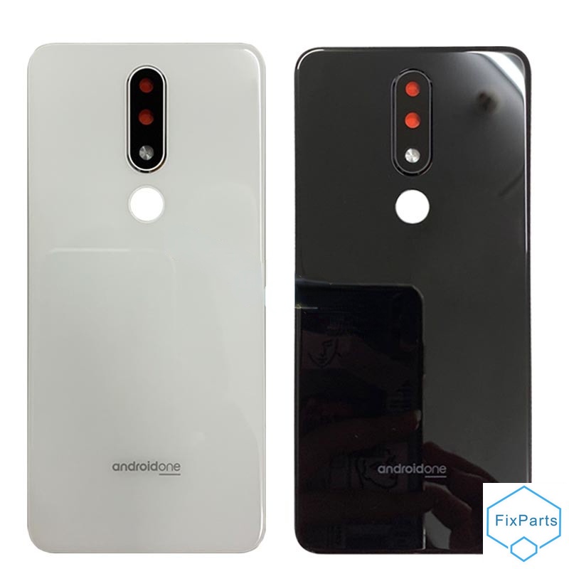 Ốp Điện Thoại Mặt Kính Kèm Nắp Bảo Vệ Pin 5.1 Plus Cho Nokia X6 2018 6.1 Plus Nokia X5 2018
