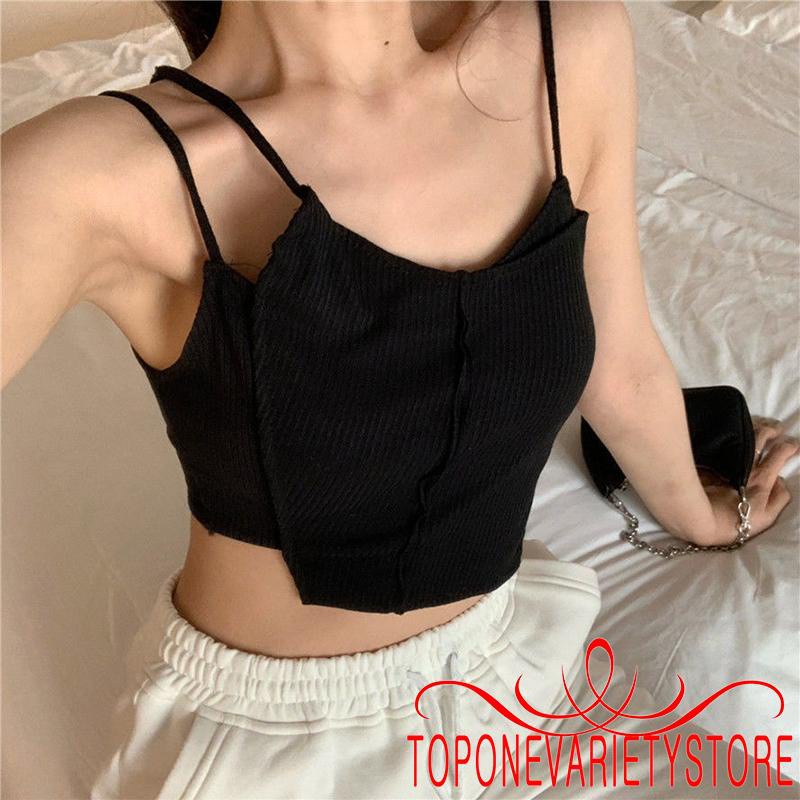 Áo Lửng Hai Dây Màu Sắc Thời Trang Cho Nữ | BigBuy360 - bigbuy360.vn