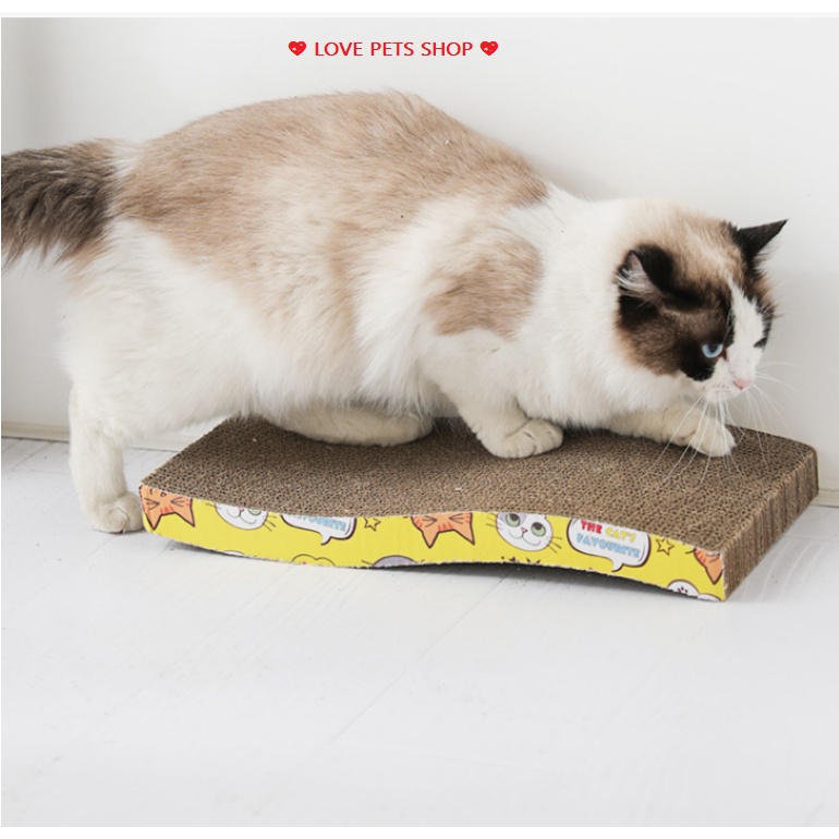 BÀN CÀO MÓNG CHO MÈO HÌNH LƯỢN SÓNG - LOVE PETS SHOP