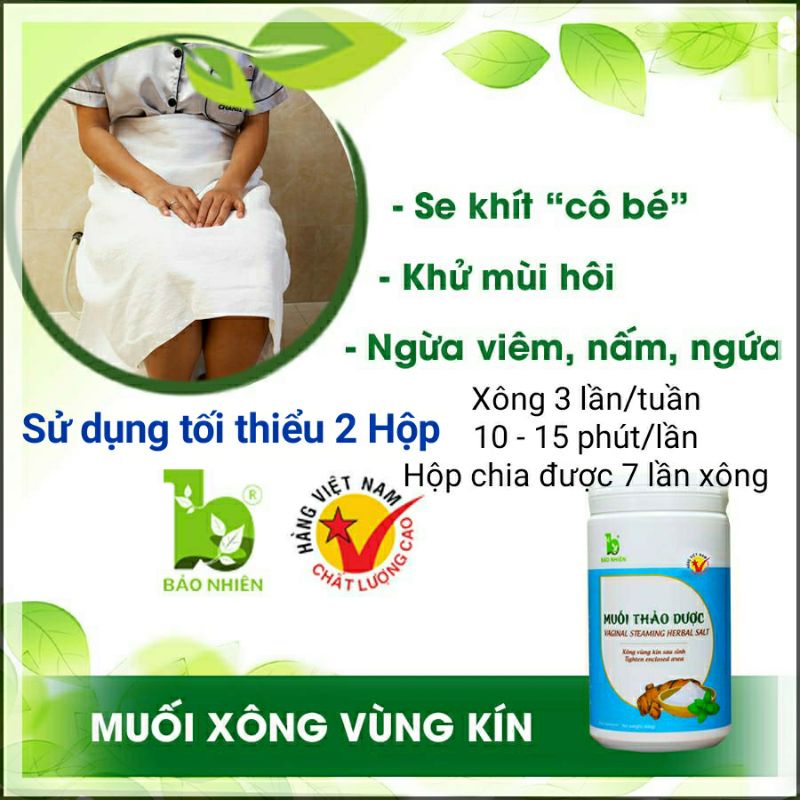 Bảo nhiên - Muối xông vùng kín thảo dược 350gr