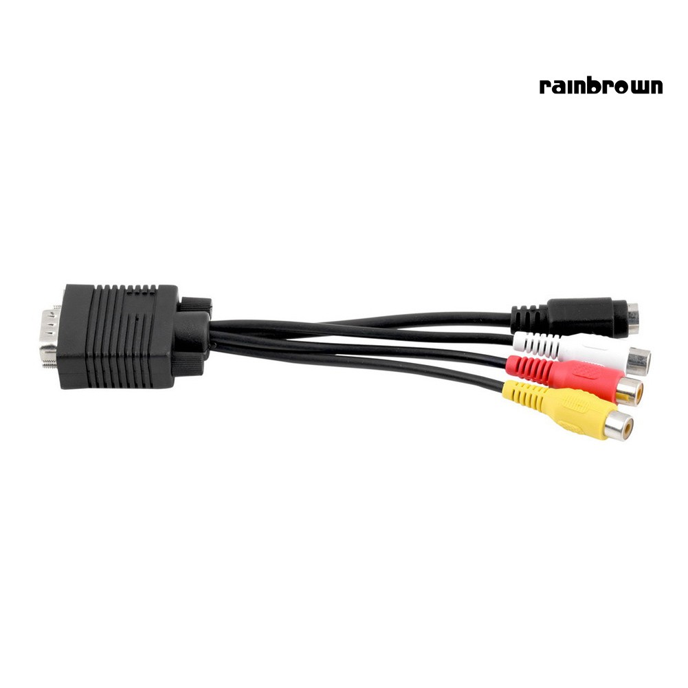 Cáp Chuyển Đổi / Rxl / Vga Svga Sang S Video 3 Rca Cho Laptop Pc Hdtv