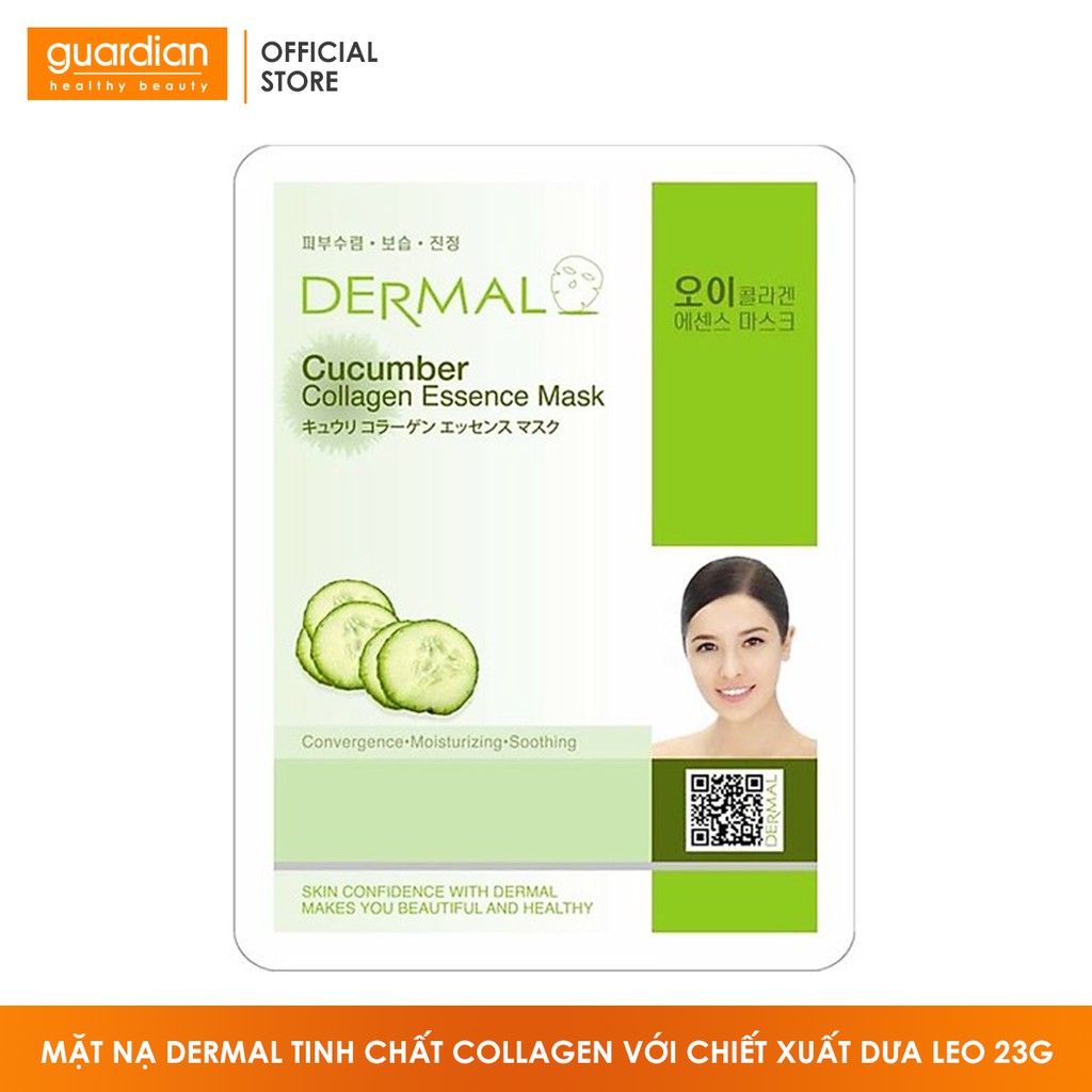 Mặt nạ Dermal tinh chất Collagen với chiết xuất Dưa leo 23g