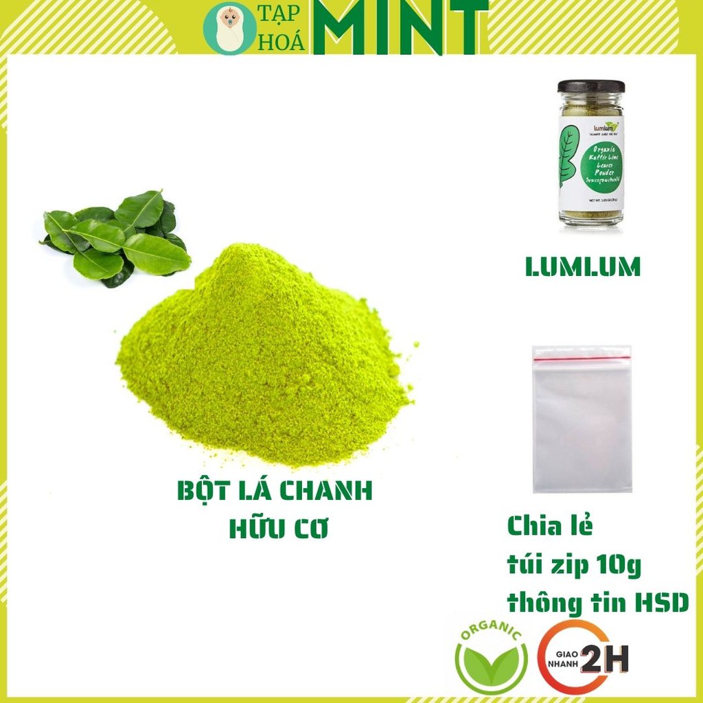 Bột lá chanh Kaffir hữu cơ Lumlum Thái, gia vị cho bé ăn dặm - Tạp hoá mint