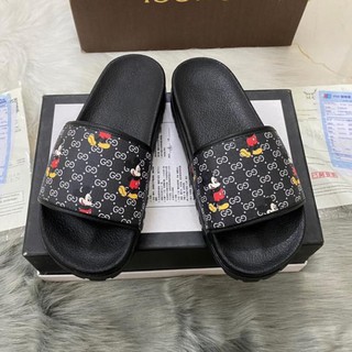 dép lê bảo bình mickey nâu mickey đen