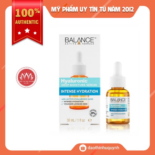 Tinh Chất Dưỡng Ẩm Balance Hyaluronic Deep Moisture Serum 30ml