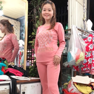 🎉🎉🎉 sét đồ bộ đính đá tay dài cho mùa thu - đông , cực kì đẹp ( hàng bé linh )