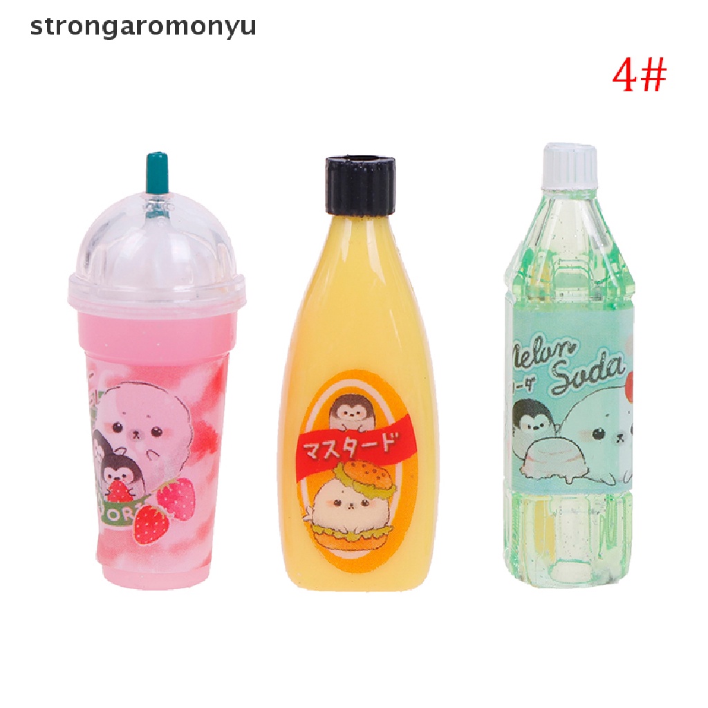 Set 3 Chai Nước Sốt / Sô Cô La Tỉ Lệ 1: 12 Dùng Trang Trí Nhà Búp Bê