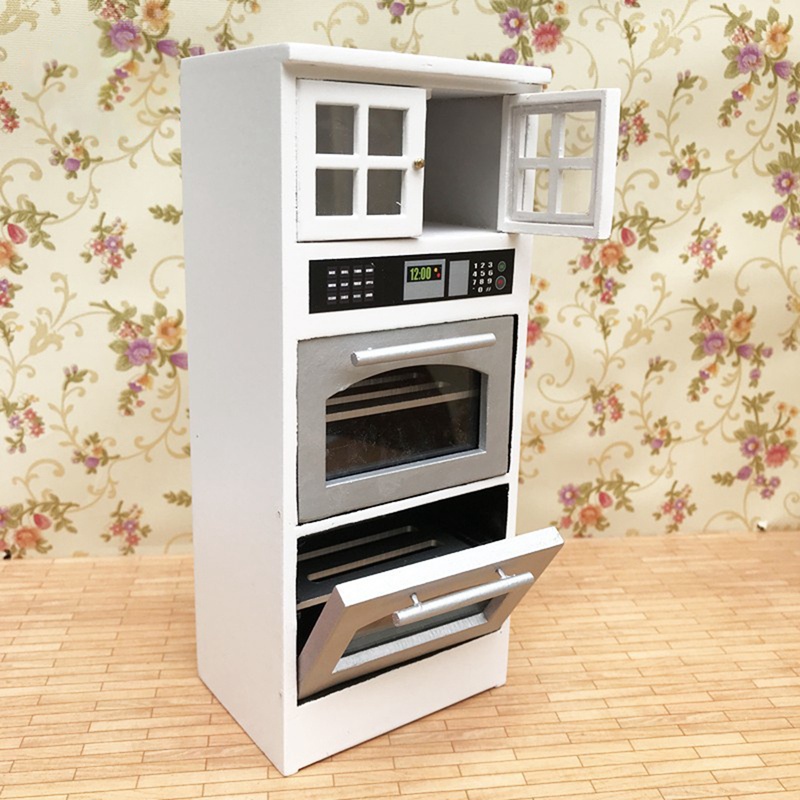 Tủ Bếp Mini Tỉ Lệ 1 / 12 Trang Trí Nhà Búp Bê