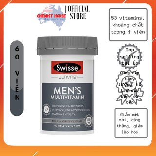 [Hàng Chuẩn ÚC] Swisse Men s Ultivite Multivitamin - 53 Vitamin TRONG 1 VIÊN dành cho Nam DATE 2022,2023 thumbnail
