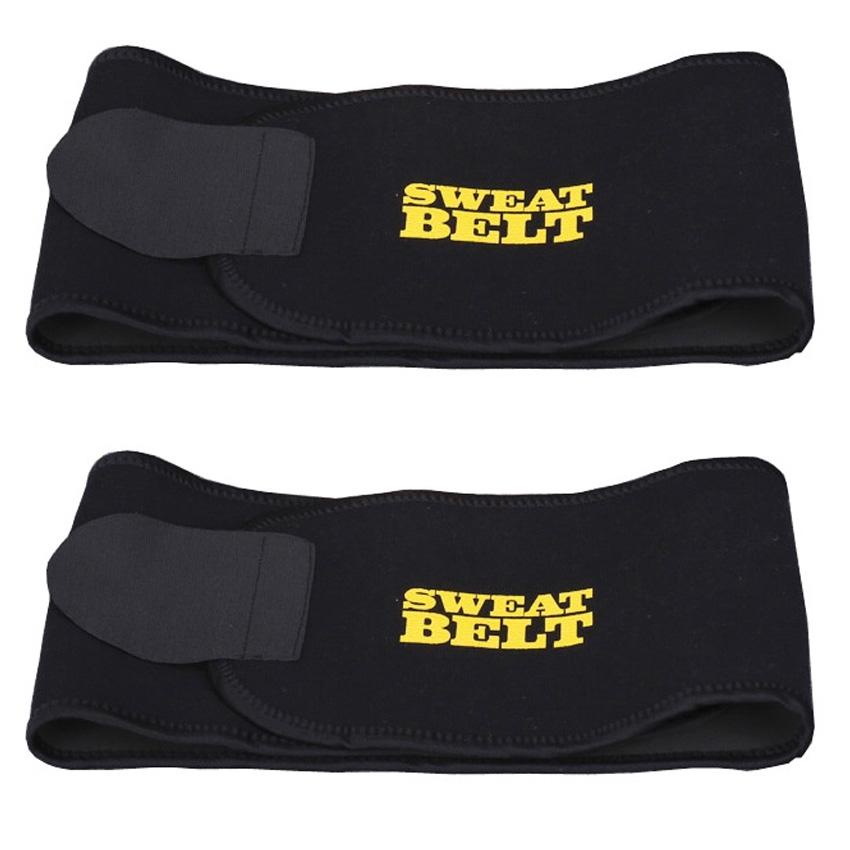 [HCM]Bộ 2 Đai quấn nóng giảm mỡ Sweat Belt (Đen)