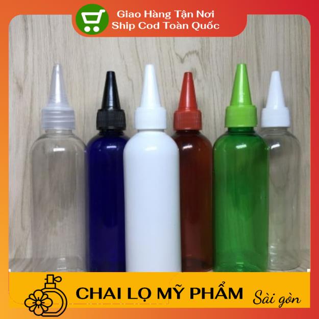 Chai Chiết Mĩ Phẩm ❤ SIÊU RẺ ❤ Chai nhựa pet nắp nhọn 100ml,50ml,30ml chiết mỹ phẩm, mực , phụ kiện du lịch